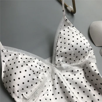 Pyjamas, der passer koreanske sexet Fristende bryst pad kvindelige is silke seler shorts to-stykke med hjem service aften tøj peignoir
