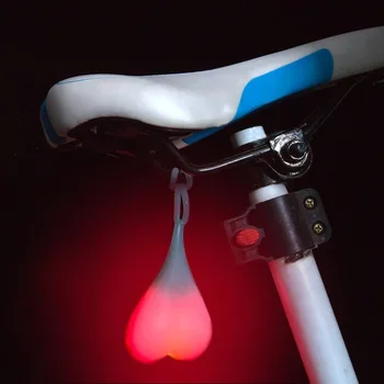 Cykling Bolde Hale Silikone Lys Kreative Cykel Vandtæt Nat Vigtigt LED Rød Æg Lampe cykelstol Back Light Dropshipping