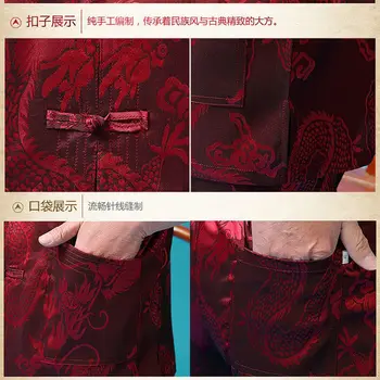 Traditionel Kinesisk Tøj Sæt Mand Oriental 2 Stykker Tai Chi Kung Fu Uniformer Korte Ærmer Tang kostume Linned Casual Kostumer
