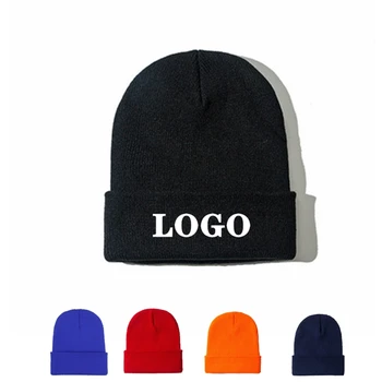 Engros Unisex Hat tilpasset strikkede hat DIY dit LOGO, billede, navn strække uld hat team varme elastisk hætte
