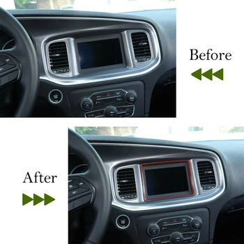 Center Konsoller Navigation GPS Dashboard Dekoration Trim for Dodge Charger-2020