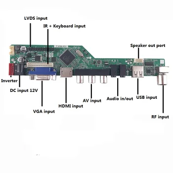 TV LCD LED RF VGA AV-USB-HDMI-kompatible controller kit yrelsen DIY For LP156WH4-TLN2 15.6