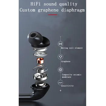 Bluetooth Headsets, Trådløse Vandtæt Neckband Hovedtelefoner Bas Støjreducerende Stereo Headset Sport