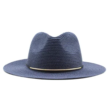 Sommer Hat Kvinder Panama Strå Hat, Fedora Strand Ferie Wide Brim Visir Afslappet Sommer Sol Hatte til mænd Sombrero 2020