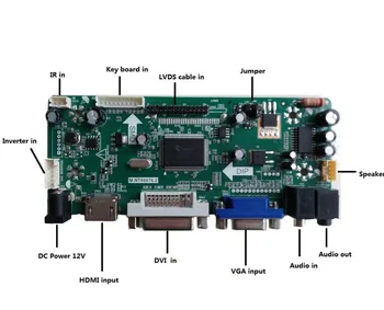 Kit til HT140WXB-300 Overvåge M. N68676 Panel Tv med HDMI-LCD-VGA DVI LED DIY 1366X768 LVDS 40pin Controller board 14