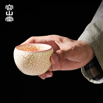 Keramiske kop te kan dyrkes ved åbning værten cup, personlige bæger, kop te, kung fu te sæt, enkelt kop te kop