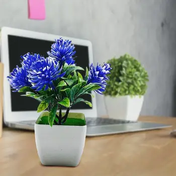 Plast 1 Sæt Fantastiske Forskønne Falske Blomst med Puljen Multi-Farve Simulering Bonsai Realistisk til Hotel