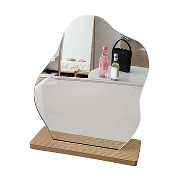Uregelmæssig Akryl Makeup Spejl Badeværelse Til Soveværelse Bordplade Kosmetiske Stue Home Moderne Multifunktionelle Æstetiske Kommode