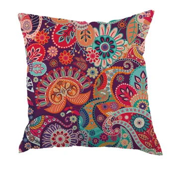 Geometri stil dekorative smide pudebetræk linned/polyester pudebetræk kreativ dekoration til hjemmet sofa
