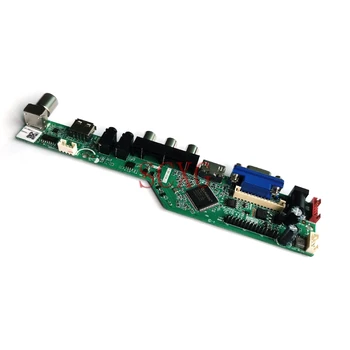 Analog signal KitLVDS 20 Pin-Matrix driver yrelsen 1024*768 HDMI-kompatibelt USB-VGA Passer N141X101/N141X201/N141X203/N141X204 1CCFL