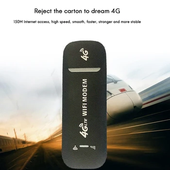 4G USB-Modem WiFi Router USB-Dongle 150Mbps med SIM-Kort Slot Car Trådløst Hotspot Lomme Mobile WiFi