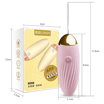 APP Vibratorer Fjernbetjening Dildo Vibrator-G-spot Massager Klitoris Stimulator Sex Legetøj til kvinder Vibrerende Æg til Vaginal Kugle