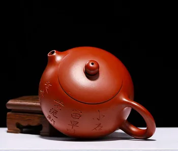 2020 Kinesisk Keramik Tepotte Ler Te Pot Yixing Zisha Håndlavede Potter Gongfu Sæt 230ml Nye Ankom Høj Kvalitet Med gaveæske