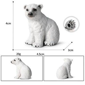 3Pcs Moderne Dejlig Mini-isbjørnenes Hjem Indretning Dekoration Hjem Miniature Tilbehør