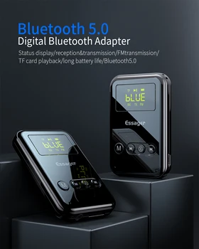 Essager Bluetooth-5.0-Sender-Modtager 3,5 mm Jack Aux Audio Trådløse Adapter Til PC-TV Hovedtelefon Bil Bluetooth-Modtager