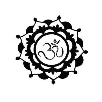 Ny Stil Design Indiske Mandala Wall Sticker Blomst Selvklæbende Vinyl Hjem Indretning Stue Kunst På Væggene