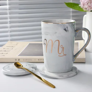Nordisk marmor keramisk kop phnom penh krus kaffe kop sæt bryllup gave pakke kan være trykt LOGO