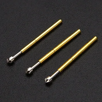 50stk Diameter 1.02 mm fjederbelastet testnålene P75-LM2 Foråret Pin Beholder Pogo Pin-Værktøjer Sæt 16,5 mm Længde Mayitr
