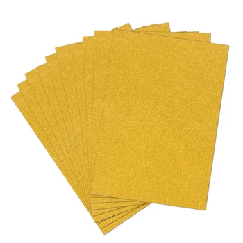 30stk Golden Blanke A4-Ark Glitter Karton Gør DIY Materiale Mousserende Papir for Børn, Håndværk Scrapbooking