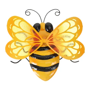 1pc Have Bee Ornament Strygejern Håndværk Bee Pynt Kreative Bee Scene Pynt