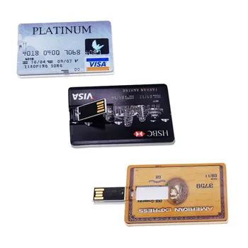 Kapacitet Bank Card Memory Stick HSBC Master Kreditkort, USB-Flash-Drev usb 2.0-Pendrive, 4GB 8GB 16GB 32GB pen-drev 64GB