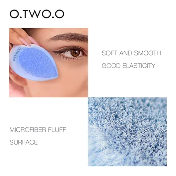 O. TO.O Microfiber Fnug Overflade Kosmetiske Puff Velvet Makeup Svamp Pulver Foundation, Concealer Fløde Fyldes Op Af Powder Puff