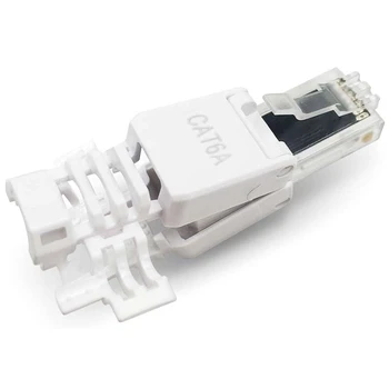 10 Stykker Netværk Stik, Værktøj-Gratis CAT6A UTP RJ45 LAN-Kabel Stik Uden brug af Værktøj CAT6 Kabel Installation