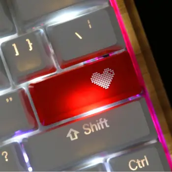 Red Kærlighed Hjerte Mønster Tastatur Keycap Mekanisk ENTER/ESC-Tasten Cap, Hat til PC Bærbare Computer Brug af Forbrugsstoffer U50D