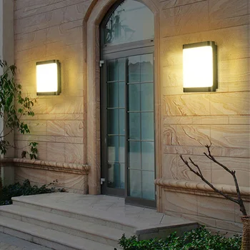 BEIAIDI Udendørs Have, Veranda Led-væglampe er Vandtæt Korridor Balkon Midtergangen Wall Sconces Villa Hotel Udvendige Væg Udsmykning Lys
