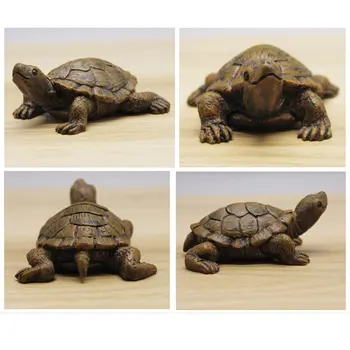 Skildpadden Figurer Model Statuer Have Med Græsplæne Udendørs Bonsai Indretning Harpiks Frog Hjem Haven Indretning Landskab Dekoration