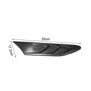 80%HOT 2stk selvklæbende Carbon Fiber Bil Side Fender Fin Ventilationskanaler Dække Trim for Toyota GT86 2012-2019