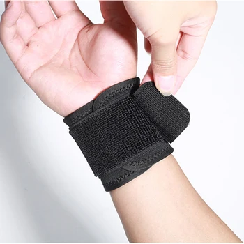 1 Stk Wrist Support Sikkerhed Justerbar Armbånd Håndled Vagt For Gym Sport Basketball Carpal Protector Åndbar Wrap Tandbøjle