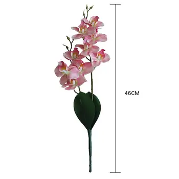 1Pc Kunstige Phalaenopsis Blomst Hjem Dekoration Bryllup Buket Realistisk Moth Orchid Falske Blomst Falske Anlæg Til Bryllup