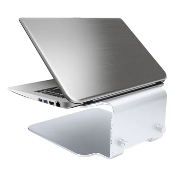 Aluminium Legering Bærbare computer Stå Folde Justerbar Notebook Køling Beslag Laptop Tilbehør til Bærbar nedenfor 15.6 tommer