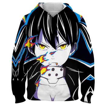 Tegneserie 3D Brand Kraft Anime Tegn Print Sweatshirt Trøjer Mænd Hip Hop Streetwear Hættetrøjer Tøj Harajuku Mandlige Pullover
