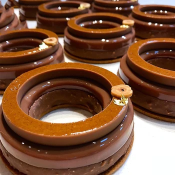 Silikone Kage form Donuts Chokolade Forme Mould Fondant Kage Udsmykning Værktøjer DIY Bagning Til 3D Wienerbrød Budding