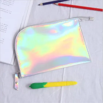 Shiny Bærbare Kosmetiske Tasker opbevaringspose Holografiske Laser Pung Kvast Konvolut Pose Mode Farverig Clutch, Makeup Shiny Taske