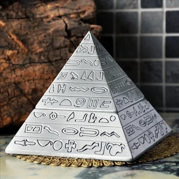 Pyramide Askebæger Epoxy Harpiks Skimmel Røg Aske opbevaringsboks Støbning Silicone Mould DIY Håndværk Ornamenter Gøre Værktøj