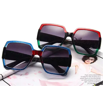 Ny Mode Brand Designer Tom square Solbriller Kvinder Overdimensioneret Ramme Vintage solbriller oculos de sol UV400 zonnebril dames
