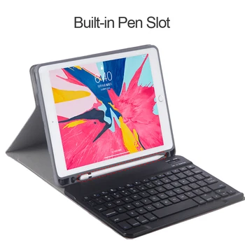 For iPad Pro 12.9 tilfælde iPad Pro 11 2018 Dækning Smart Bluetooth-Baggrundsbelyst Tastatur Tilfælde Funda Apple Blyant Slot Støtte adsorption