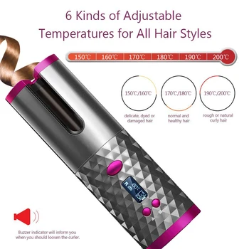 Hair Curling Iron Automatisk Roterende Hair Curler Bølge Luft Hair Curler Crimper Blæser Hair Curler Styling Værktøj Tilbehør