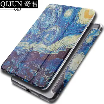 Tablet flip taske til Samsung Galaxy Tab S2 9.7 maleri Smart wake-Søvn fundas fold Stå dække capa for SM-T810/T815/T819/T813