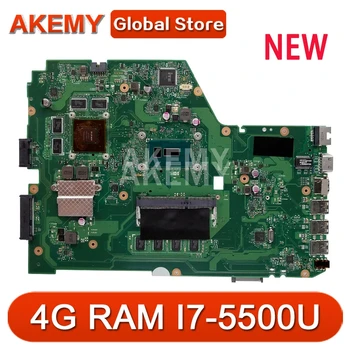 Akemy X751LK Bundkort REV 2.0 Til ASUS X751LK X751LKB X751LX Laptop bundkort GTX 850M 4G RAM, I7-5500U