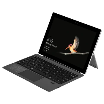 Trådløst Tastatur med Presspad til Microsoft Surface Pro 7, Ultra-Slim 7 Farve Baggrundsbelysning Bluetooth Wireless Keyboard