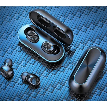 TWS 5.0 Bluetooth-B5 Trådløse Hovedtelefoner HiFi-Lyd Vandtætte Øretelefoner Med Mikrofon Noise Cancelling Gaming Headset opladning box