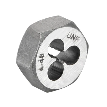 Uxcell 4-48 UNF Hex Rethreading Dør, Carbon Stål, Sekskantede Taper Pipe Dø, Nøjagtighed Klasse: 2A