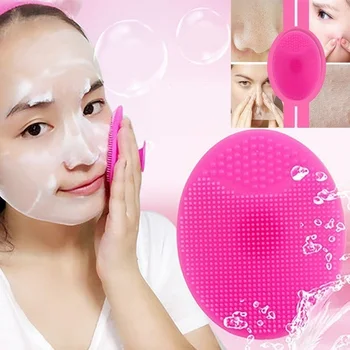 Silikone Vask Pad Facial Eksfolierende Hudorm Ansigt Udrensning Brush Tool 3stk