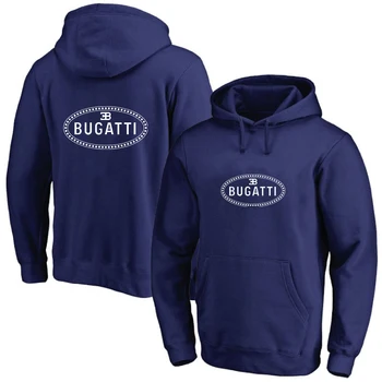 Nye Bugatti Bil Logo Klassiske Manden er massivt Hættetrøjer Unisex Høj gader, Hip Hop Sport Cottton Pullover Print Sweatshirt