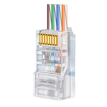 100PCS Cat6 8P8C RJ45 Modular Stik For Cat6 LAN-Netværk Høj Kvalitet RJ45 Ethernet-Kabel Stik Modular Adapter Stik
