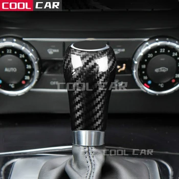 Carbon Fiber til Mercedes Benz A G E C-Klasse W204 W212 CLS-Klasse, Interiør AccessoriesTrim Gear Skift Cover